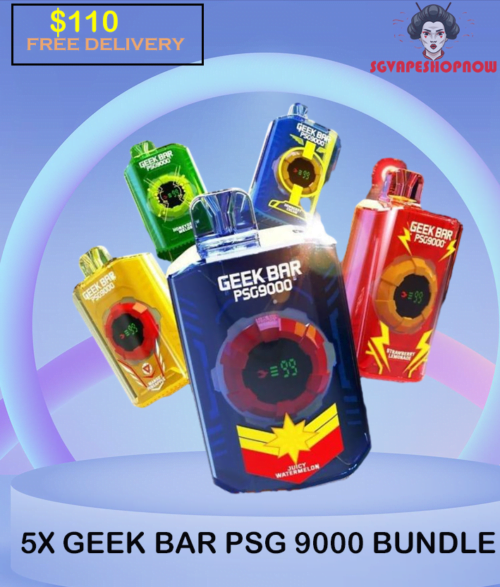 5X GEEK BAR 9000 DISPOSABLE POD