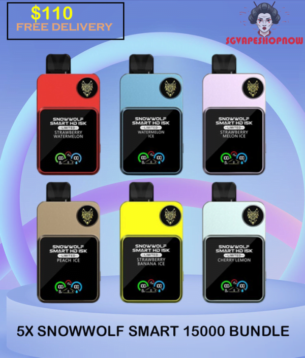 5X SNOW WOLF SMART 15000 BUNDLE 5X SNOW WOLF SMART 15000 BUNDLE
