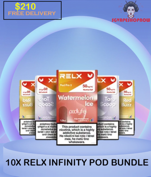 10X RELX INFINITY POD BUNDLE